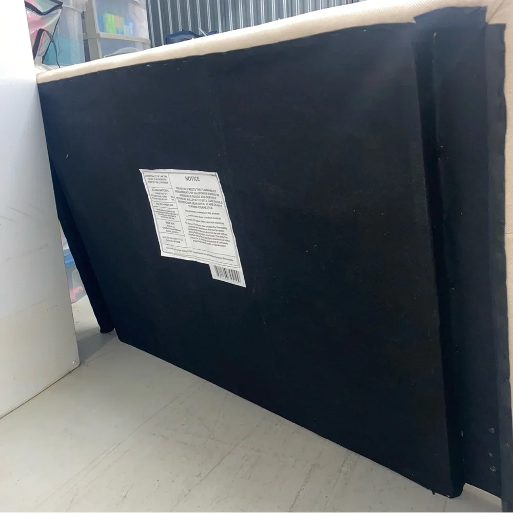 Elegant Cream Upholstered Headboard